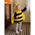 thumbnail image 4 of Cjfdfy Newborn Baby Boy Girl Halloween Insect Costume LadyBug Bee Long Sleeve Hooded Stripes Dots Romper With Wings Infant Cute Halloween Animal Costume Fall Winter Outfit, 4 of 9