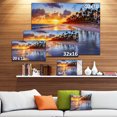thumbnail image 3 of Beach Side Resort With Palm Trees - Seashore Canvas Art Print, 3 of 4
