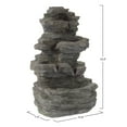 thumbnail image 3 of Pure Garden Tabletop Electric Waterfall Fountain, Gray, 3 of 7