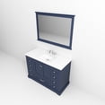 thumbnail image 6 of Dukes 48 in W Navy Blue Single Vanity, Cultured Marble Top, Faucet Set, and 46 in Mirror, 6 of 10