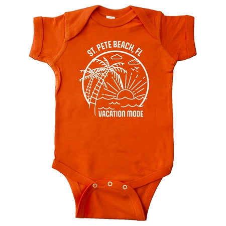 

Inktastic Summer Vacation Mode St. Pete Beach Florida Gift Baby Boy or Baby Girl Bodysuit