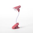 thumbnail image 1 of Mini Table Light LED Battery Operated Reading Desktop Book you can use it Clip Light Adjustable Portable Desk Night Lamp, Rose Red, 1 of 1