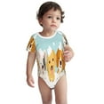 thumbnail image 2 of Yiaed Cute Dog In Bathtub1 Print Infant Climbing Short Sleeve Onesie One-Piece Baby Bodysuit Clothes 0-12 Months -12 Months, 2 of 6