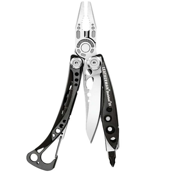 LEATHERMAN, Skeletool CX Lightweight Multitool with Pliers, Knife and Bottle Opener, Stainless Steel