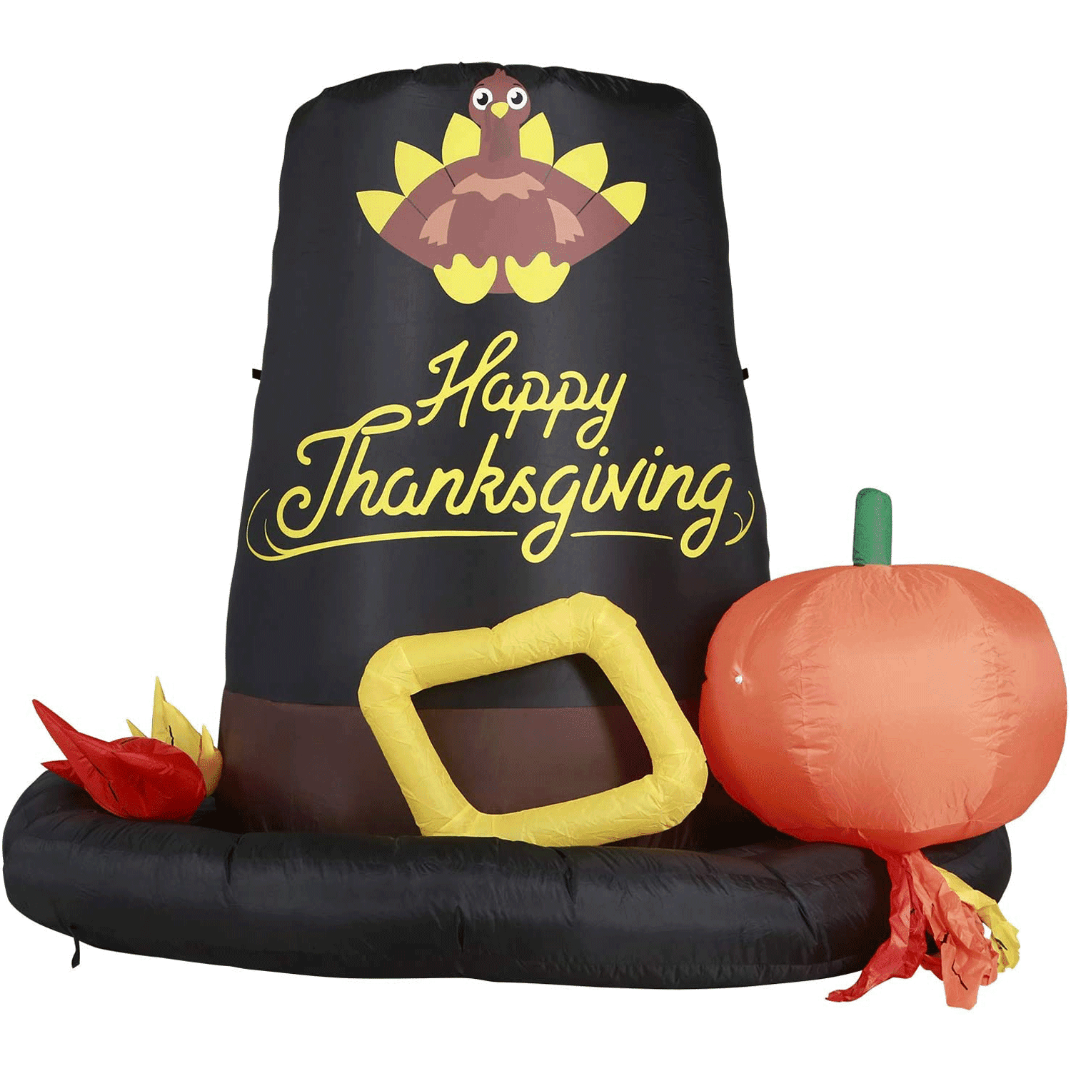 Holidayana 6 Foot Tall Air Inflatable Thanksgiving Pilgrim Hat Decoration