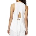 thumbnail image 2 of Rachel Roy Womens Split Back Tank Top, White, XX-Large, 2 of 2