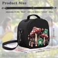 thumbnail image 5 of Jeiento Frog Lunch Bag Insulated Cooler Lunch Box with Shoulder Strap Portable Small Tote Bag to Keep Food Cold and Hot Mushroom School Lunchbox for Girls Boys Kids, 5 of 6