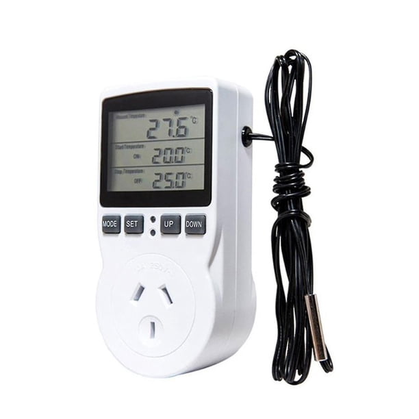 Controlador de Temperatura YUANXCMXG 16 A 230 V Con pantalla LCD grande y termostato digital