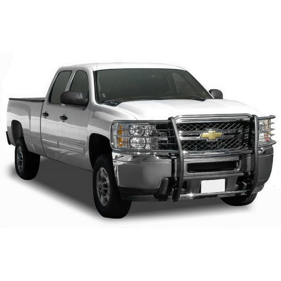 2007 to 2013 Chevrolet Silverado 1500 Black Horse Off Road Grille Guard in Stainless Steel