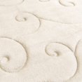 thumbnail image 2 of Bedford Home 67A-36765 2 Piece Memory Foam Bath Mat Set by Coral Fleece Embossed Pattern - Ivory, 2 of 4
