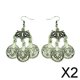 thumbnail image 1 of Paquete de 2-6 pendientes bohemios vintage con borlas y cuentas, pendientes antiguos 2 piezas, 1 of 8