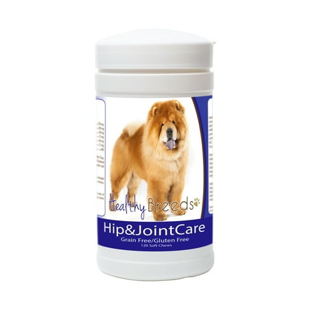 UPC: 0840235154341 | Healthy Breeds Dog Hip and Joint Care Supplement Soft Chews for Chow Chow  Bacon Flavor  Gluten & Grain Free  Glucosamine Chondroitin Organic Turmeric Support 120 Count