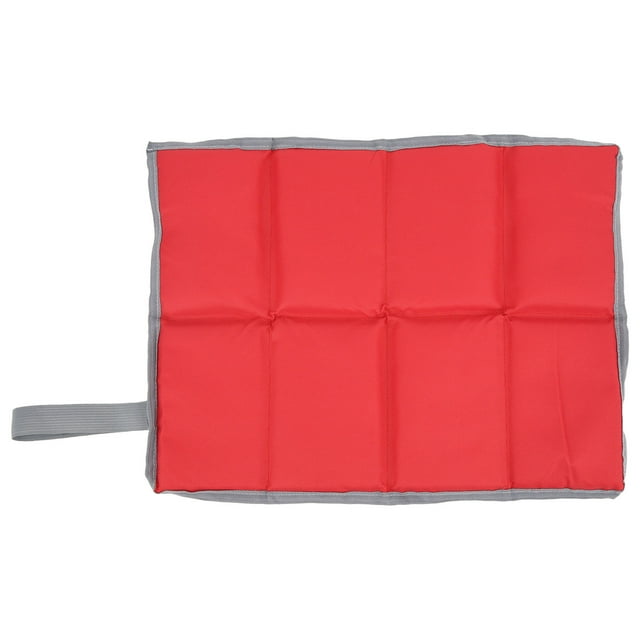 Cojín de picnic de 3 capas de espesamiento a prueba de humedad, repelente al agua, cojines de costura confiables para exteriores, color rojo