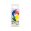 Numeral 9 Tie Dye Birthday Pick Candle (Available in a pack of 24)