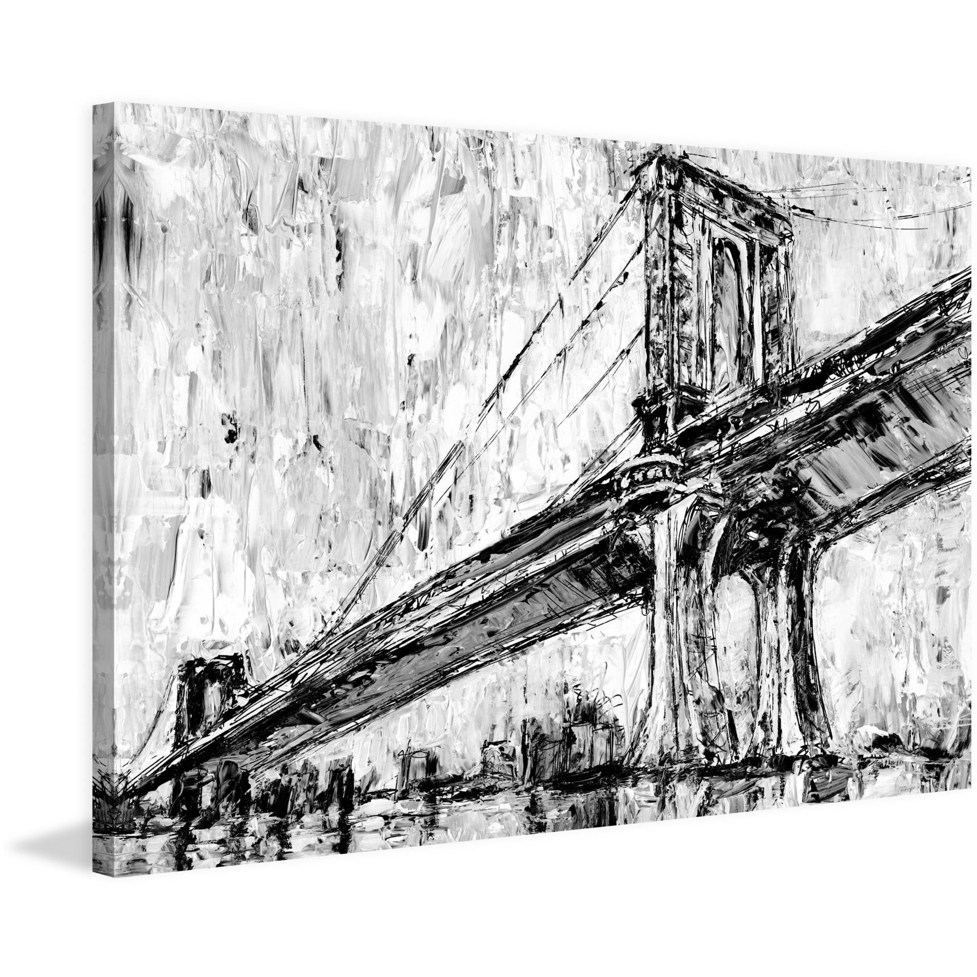 Marmont Hill "Suspension Bridge I" Painting Print on Wrapped Canvas