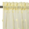 thumbnail image 2 of Jacquard Tier Curtain, Rod Pocket Pompoms Bubble Textured Short Curtain, 2 of 6