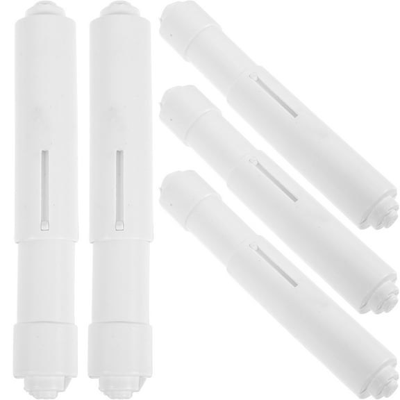 5 Pcs Reel Shaft Core Toilet Paper Stand Holder Roller Replacement Spring White