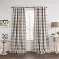 thumbnail image 1 of Cortina de ventana Elrene Home Fashions Farmhouse Living, color gris, 1 of 6