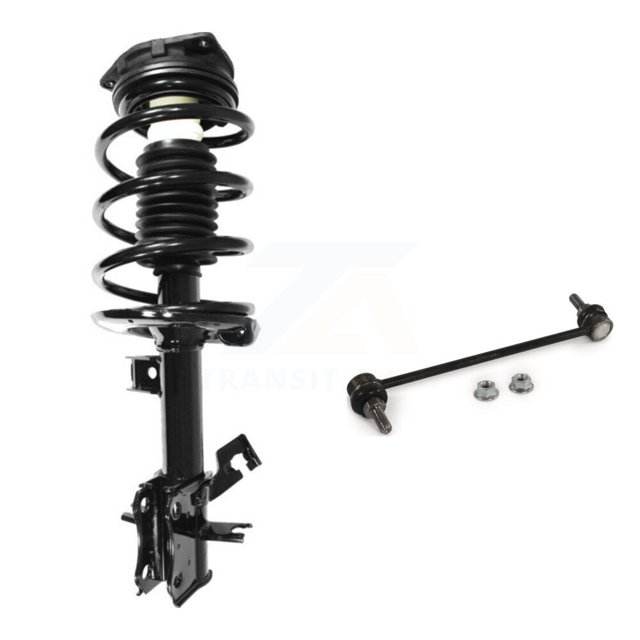 Transit Auto Front Right (Passenger Side) Complete Shock Assembly and TQ Link Kit for Car Nissan Sentra Excludes SE-R Spec V Models KSS-104892
