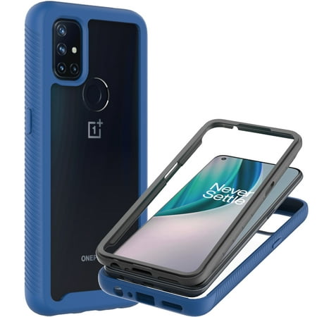 CoverON OnePlus Nord N10 5G Case, Military Grade Full Body Rugged Slim Fit Clear Phone Cover, Navy Blue