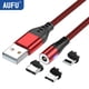 thumbnail image 2 of AUFU-Cable de carga USB magnético LED, Cable USB tipo C para teléfono, cargador de teléfono magnético, Micro USB para iPhone 11 12 Pro Max para Xiaomi, 2 of 4