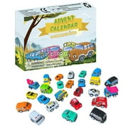 Tangnade pop it stress toy slime for kids Children's toys Advent Calendar 2021 Car Toys 24Pcs Different Countdown Calendar Toy Multicolor