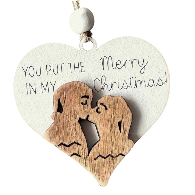 Letrero de amor de madera rústica, adorno para parejas, letrero decorativo de madera en forma de corazón para novio, novia, esposa, mesa de cocina , Estilo B