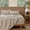 Cocoa Brown, variant on MooMee Gingham Duvet Cover Set King 100% Washed Cotton Linen Like Textured Breathable Lightweight 3-Piece (Black& White, 104"x90")