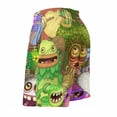 thumbnail image 4 of My Singing Monsters Men's Swim Trunks Board Shorts Drawstring Elastic Waist Quick Dry Swimsuits Beach Shorts with Pockets L, 4 of 8