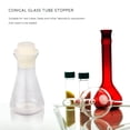 thumbnail image 2 of Miangastore 5pcs Erlenmeyer Flask Stopper Conical Glass Tube Stopper Test Tube Stopper for Experiment, 2 of 9