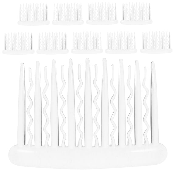 PENIKOKO 10Pcs Clear Hair Combs Bulk Versatile Hair Accessories for Styling and Updo Looks