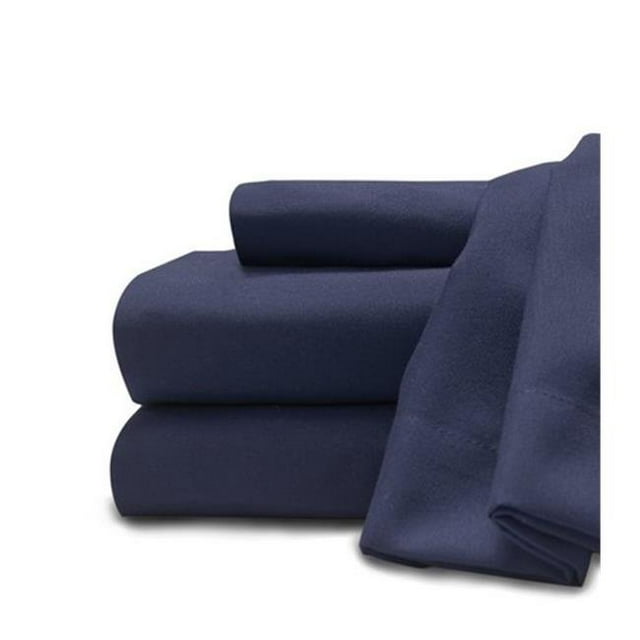 Sobel Westex Soft and Cozy Easy Care Deluxe Microfiber Sheet Set Navy - Full Size