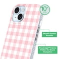 thumbnail image 3 of onn Phone Case for iPhone 17e / 16e / 15 / 14 / 13, MagSafe Compatible - Pink Gingham, 3 of 7