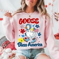 thumbnail image 3 of Goose Bless America, Boho Patriotic Floral Fourth of July, Funny 4th of July Goose, 3 of 3