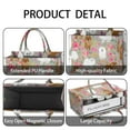 thumbnail image 4 of Large Capacity Tote Bag,Pomeranian Dog and Flower Floral Handbag Fashion Luxury Tote Bag,15.7"x13"x 5.1" Inches,Laptop Compatible, 4 of 6