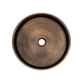 thumbnail image 4 of Eden Bath EB_SS003BZ Round 15.75-in Stainless  Vessel Sink + Rim Bronze + Drain, 4 of 6