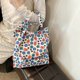 thumbnail image 5 of Bolsa de mano casual floral bolsa de compras ligera bolsa de comestibles bolsa de playa de fin de semana, 5 of 9