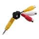 thumbnail image 3 of 3.5mm A 3 RCA Cable De Conector de sonido Y Video Adaptador AUX Cable RGB Video AV / TV Televisión CUTICAT Cable de 3, 3 of 8
