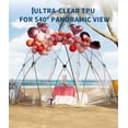 thumbnail image 7 of 10.5x10.5ft Round Instant Pop Up Tent - Outdoor Instant Tent Shelter, Transparent Camping Sun Shelter, Outdoor Clear Bubble, for Patio, Backyard, Deck, 7 of 7
