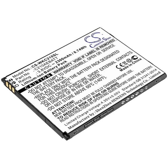 2300mAh C210AEBATT Battery for Wiko Life C210