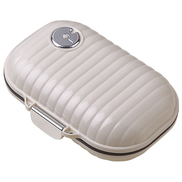Pastillero Pequeño Y Organizador Pastillas 7 Compartimentos para Bolso Bolsillo