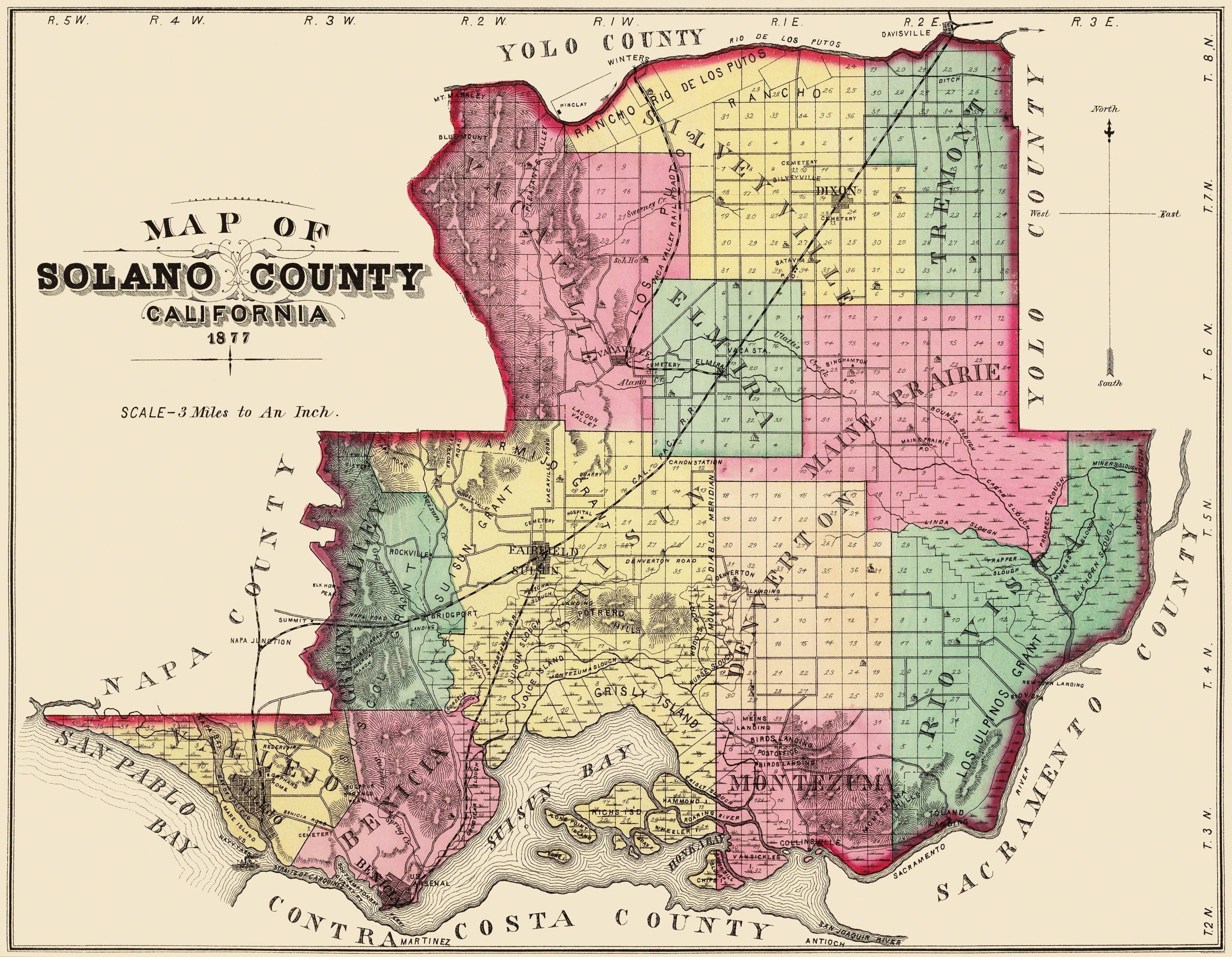 Solano Vacaville California - Thompson 1877 - 29.56 x 23 - Walmart.com