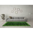 thumbnail image 3 of Ahgly Company Indoor Square Abstract Green Modern Area Rugs, 5' Square, 3 of 4