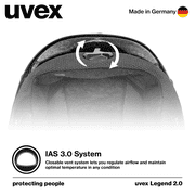 uvex Legend 2.0, Adjustable Ski and Snowboard Helmet with Closable Ventilation System, Adult, Black Matte, Size. S