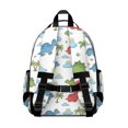 thumbnail image 3 of Green Dinosaurs with Ferns Simply Cute School Backpack Bag for School with Padded Back and Adjustable Shoulder Straps 15.25"x11.5"x5.25", 3 of 5