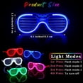 thumbnail image 3 of Blinds Luminous Glasses LED Cold Light Creative Love Glasses Bar Party Atmosphere Props Children's Toys, 3 of 9