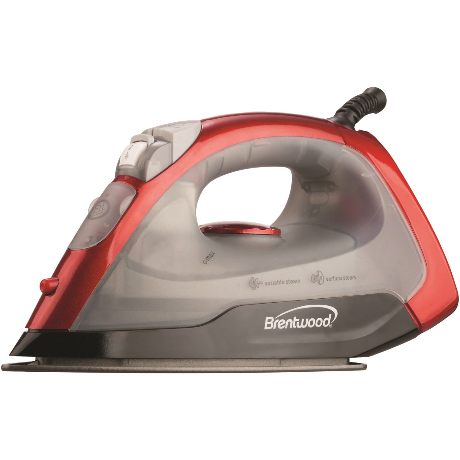 Brentwood Nonstick Steam Iron (Red), MPI-54PT