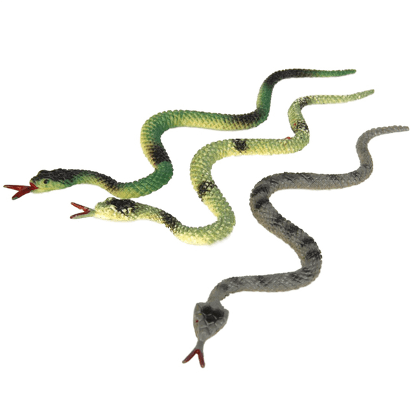 Lot De 2 Serpents En Caoutchouc Réalistes – Faux Serpents Colorés Pour Farces, Décoration De Jardin Et Jeux – Non Toxiques