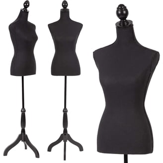 knee length dresses for ladies Female Display Dress Form on Metal Rolling Base