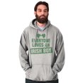 thumbnail image 4 of Funny Saint Patrick's Day Irish Boy Hoodie Hooded Sweatshirt Men Brisco Brands S, 4 of 6